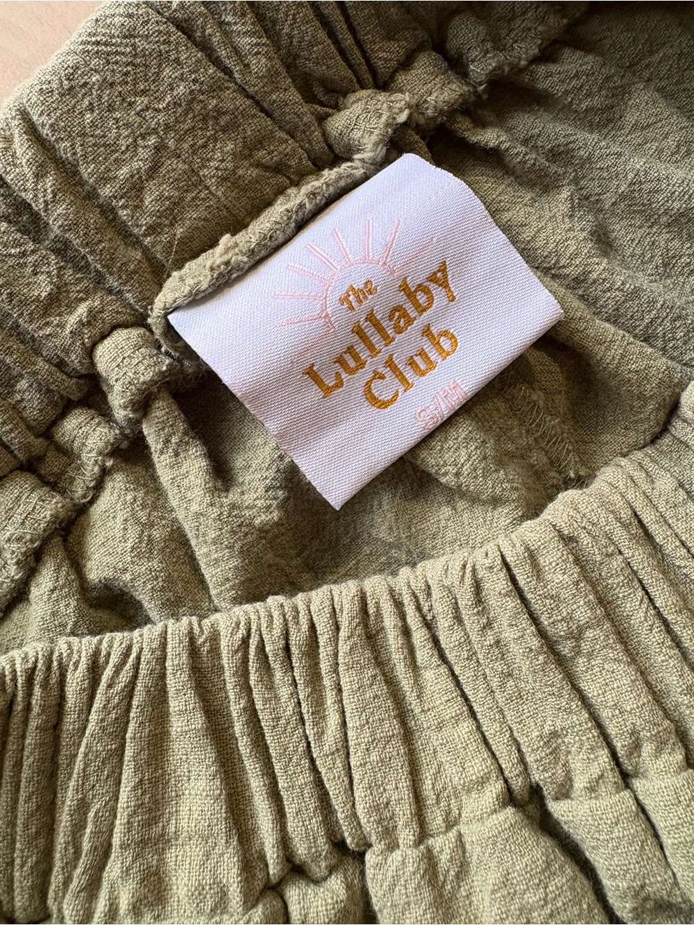 The Lullaby Club High Waist Wide Leg Pants Linen Cotton Matcha Avocado Pistachio